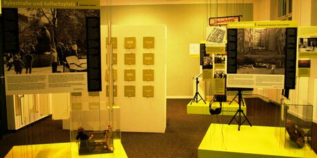 In der Dauerausstellung „Gegenentwürfe, der Prenzlauer Berg vor, während und nach dem Mauerfall“