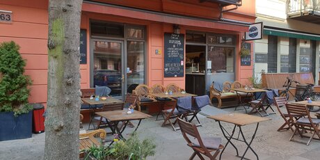 Ansicht Straße / Hamada Cafè Club