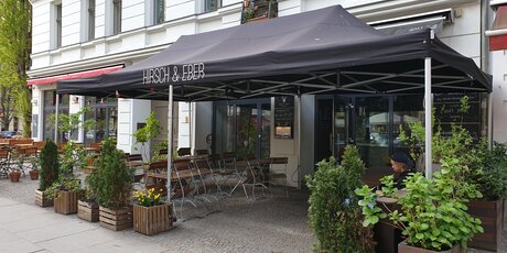 Ansicht Straße / Hirsch & Eber