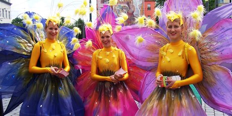 Blumen-Feen auf dem Kunstfest-Pankow