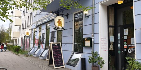 Ansicht Straße / Restaurant Landhaus Pankow