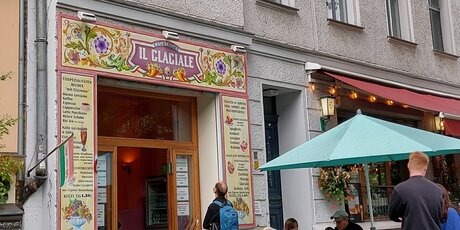 Eiscafé Il Glaciale in der Kollwitzstraße