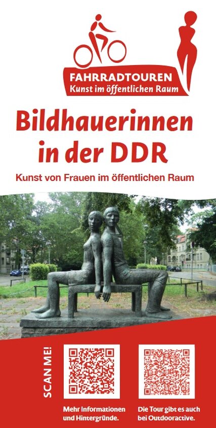 Flyer Fahrradtour Bildhauerinnen in der DDR