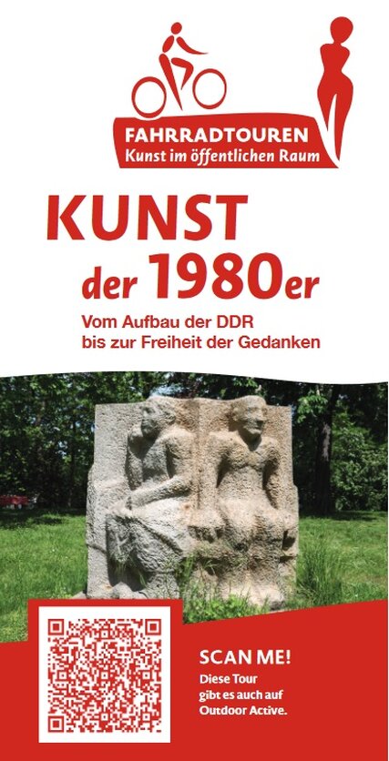 Flyer Fahrradtour Kunst der 1980er