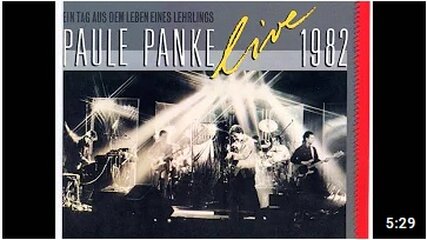 Amiga Plattencover "Paule Panke live"