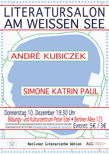 Plakat Literatursalon am Weißen See