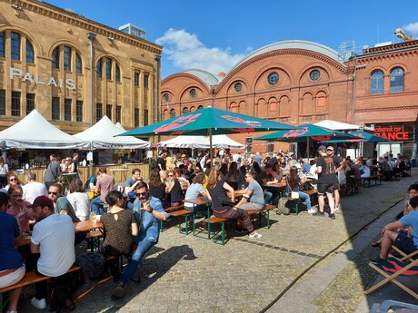 Streetfood Markt in der Kulturbrauerei