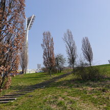 Herbst im menschenleeren Mauerpark