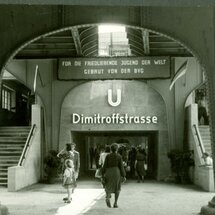 Schönhauser Allee U-Bahnhof Dimitroffstr Neubau Nordausgang