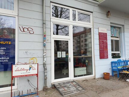 Ansicht Straße / Lieblings Eis am Humannplatz