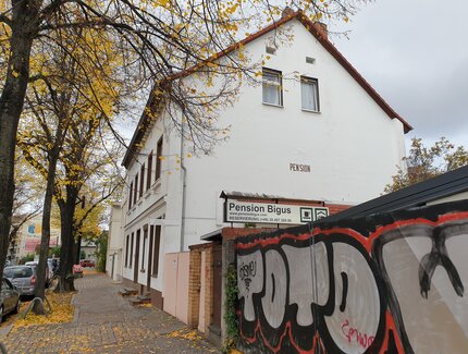 Ansicht Straße - Pension Bigus