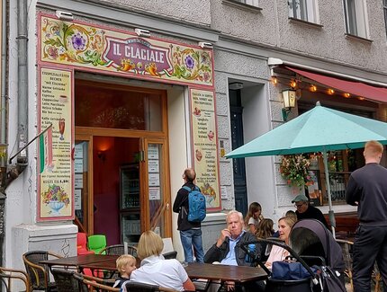 Eiscafé Il Glaciale in der Kollwitzstraße