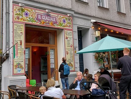 Eiscafé Il Glaciale in der Kollwitzstraße