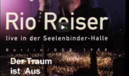 Rio Reiser live in der Werner-Seelenbinder-Halle.
